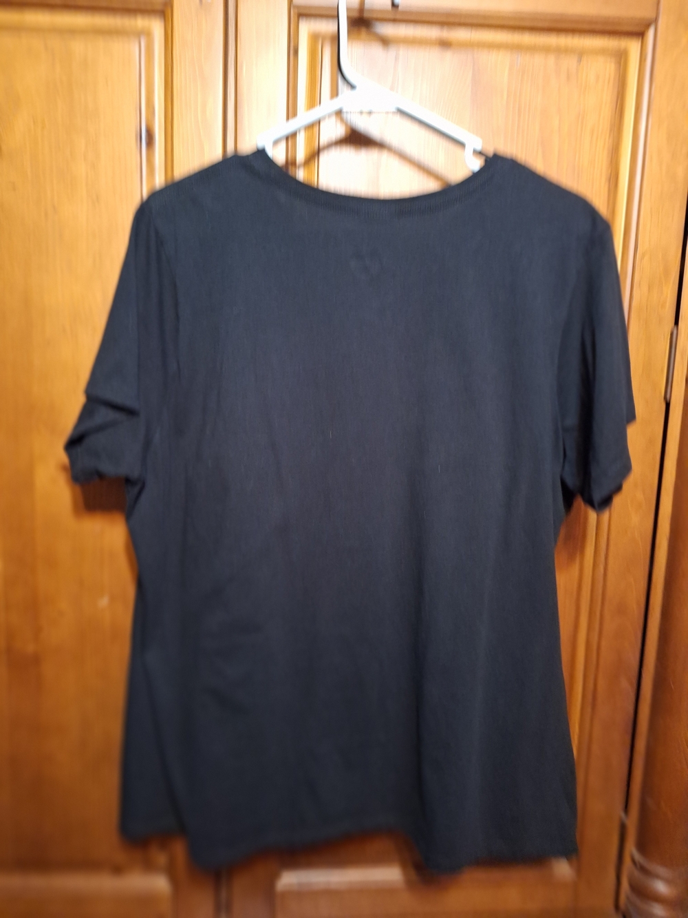 Disney Black Tee with Pink Heart Nightmare Before Christmas Graphic - Picture 3 of 5